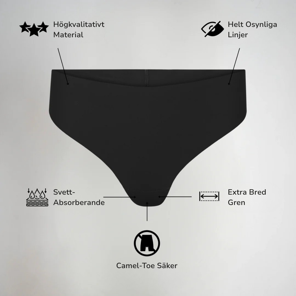 Isella Camel-Toe Free Performance Thong